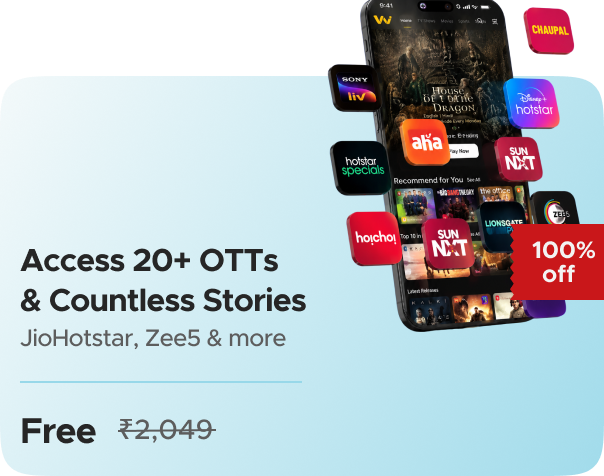 VZY: 20 OTTs apps including (JioHoststar, Sonyliv, Zee5, Fancode & 25 more OTTs) in a single subscription for Free